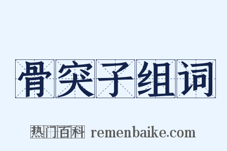 骨突子组词是什么意思的图片